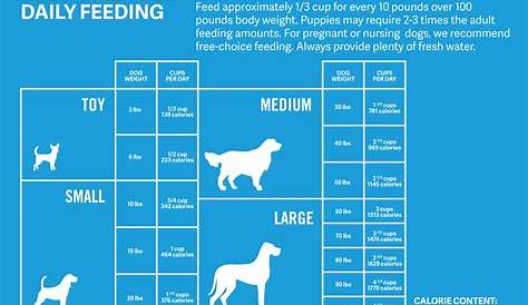 raw food feeding chart for dogs
