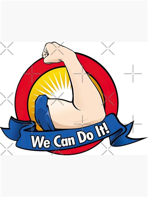 We Can Do It Womans Fist Symbol Of Female Power And Industry Poster