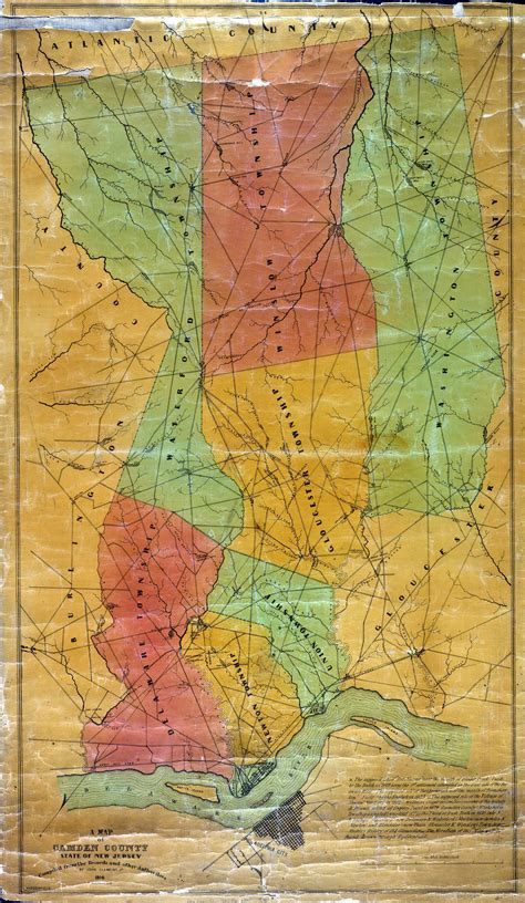 Maps Camden County 1846 By John Clement