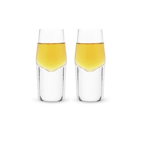 Viski Raye Crystal Burgundy Glasses Set Of 2 By Viski Case Pack 4 Sets 16 Ea