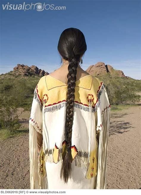 Long Braid Native American Girls Native American Clothing Native