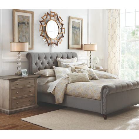 Home Decorators Collection Gordon Grey Queen Sleigh Bed 2309800270