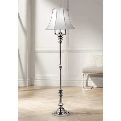 We offer museum quality crating and affordable worldwide shipping. Stiffel Antique Nickel 4-Light Metal Floor Lamp - #1P643 | Lamps Plus