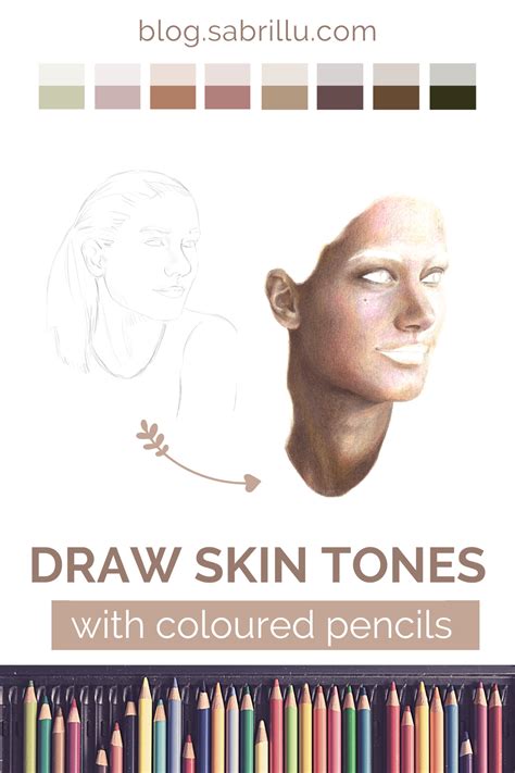How To Draw Skin Tones With Coloured Pencils Illustration And Drawing Blog