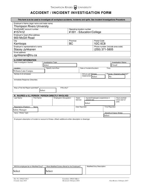 Incident Investigation Pdf Form Fill Out And Sign Printable Pdf Template Airslate