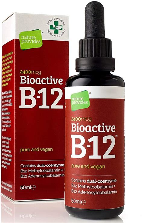 Nature Provides Bioactive Liquid Vitamin B12 50ml No Box Approved Food