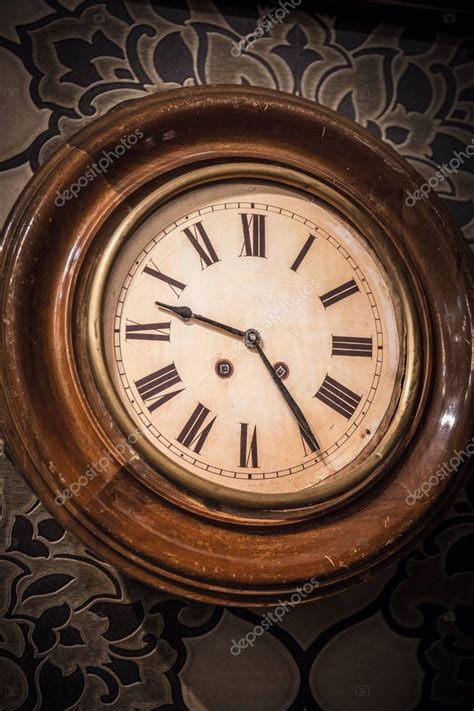 Ancient Vintage Wall Clock — Stock Photo © Dedmityay 149749832
