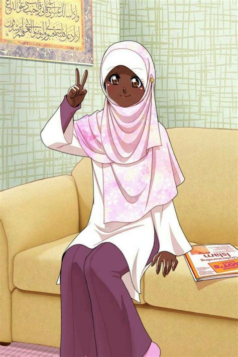 Pin By Amira On Muslimah Queens Islamic Cartoon Anime Muslim Anime