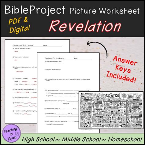 Revelation Book Of The Bible Summary 2 Part Overview Activity Made