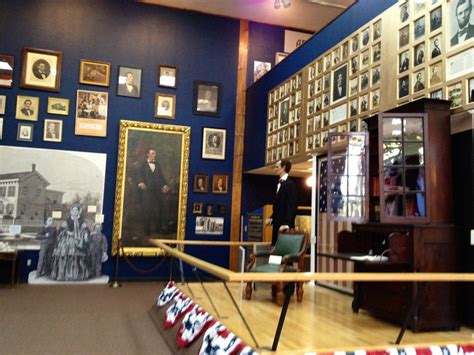 An Exhibit Inside The Abraham Lincoln Library And Museum With Its