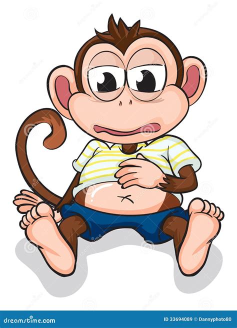 Fat Monkey Cartoon
