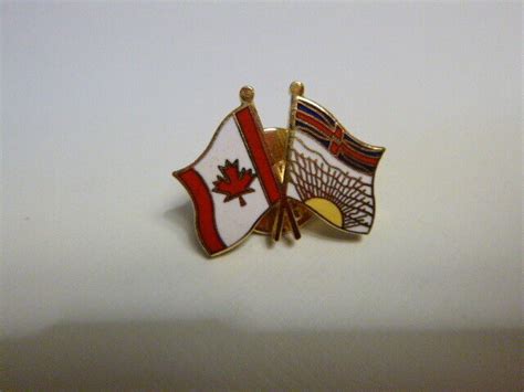 Canadian Flag Pin Canadian National And British Columbia Provincial