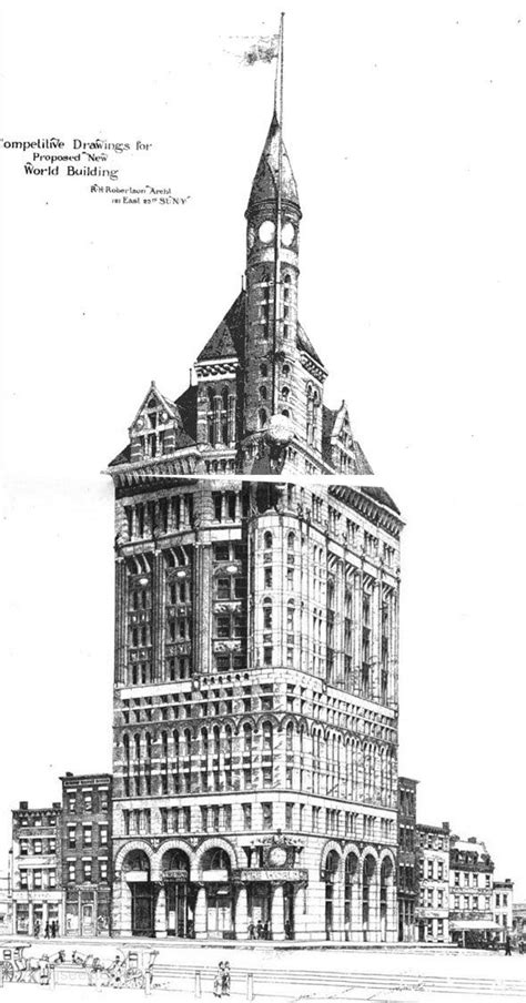 1889 Proposed New York World Building By Hh Richardson Building