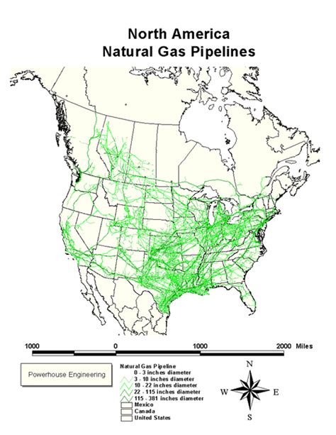 Map Of American Pipelines Below Is A Map Of North America Showing