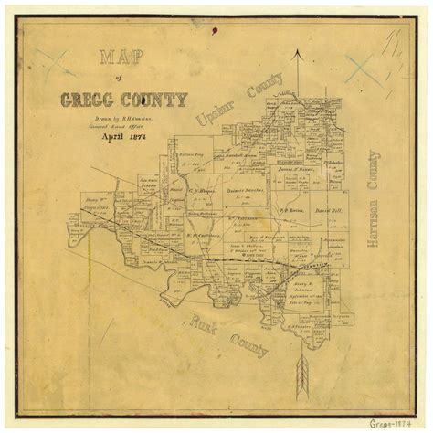 Map of Gregg County – Legacy of Texas