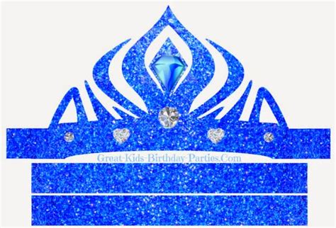 Frozen In Blue Free Printable Crown Or Tiara Oh My Fiesta In English