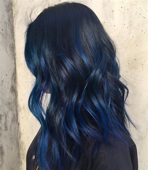 Blue black hair has its own magic. Top Balayage Hairstyles For Black Hair