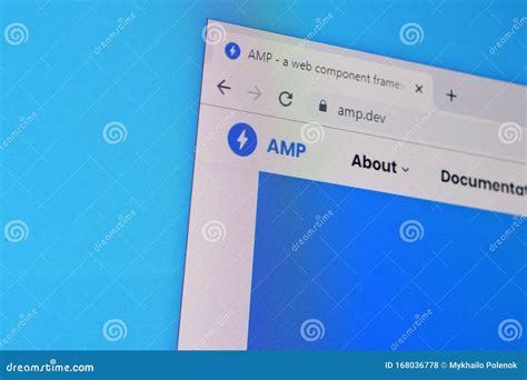 Homepage Of Amp Website On The Display Of Pc Url Ampdev Editorial