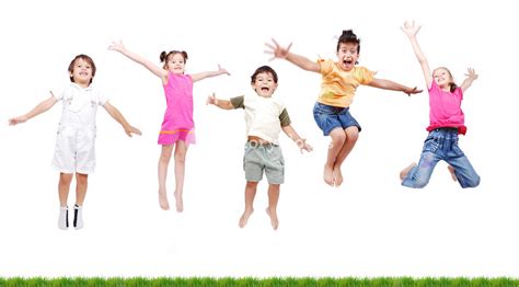 Happy Kids Jumping Royalty Free Stock Image Storyblocks