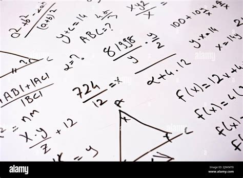 Complicated Calculations With Black Color Marker On Whiteboard Math