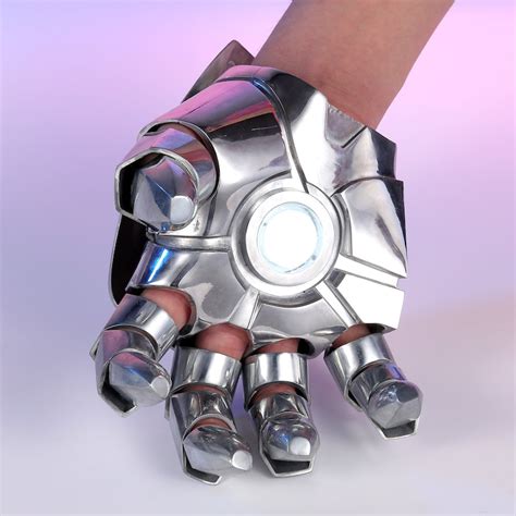 Iron Man Glove Metal Mark 2 Wearable Gauntlet Armor With Led Etsy Uk