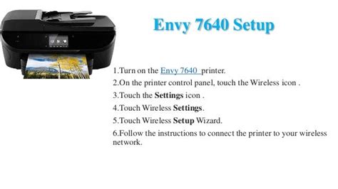 Envy 7640 First Printer Setup Driver Download