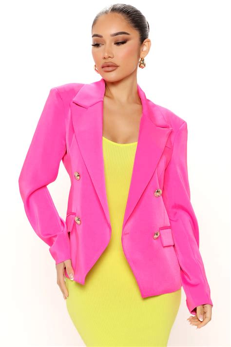 make it official blazer hot pink fashion nova jackets and coats fashion nova