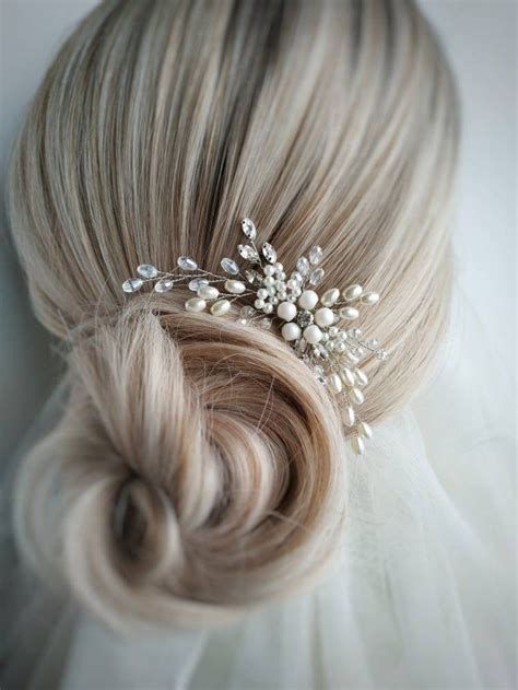 Wedding Hair Accessories Pearl Hair Pin Ivory Wedding Hair Piece Bridal