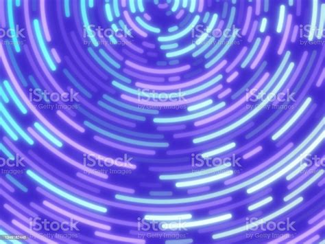 Concentric Circle Glow Abstract Background Stock Illustration