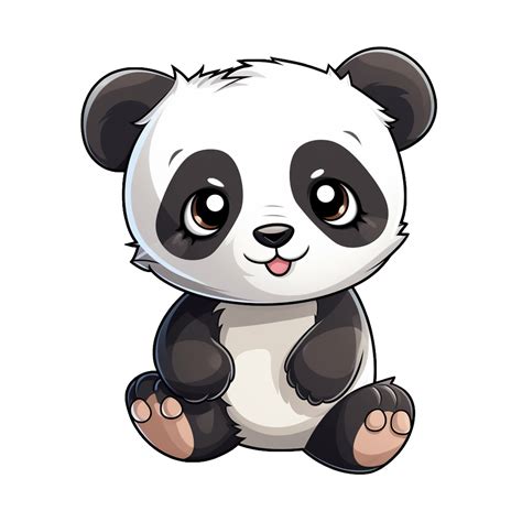 Cute Baby Panda Sticker Transparent Png 27187679 Png