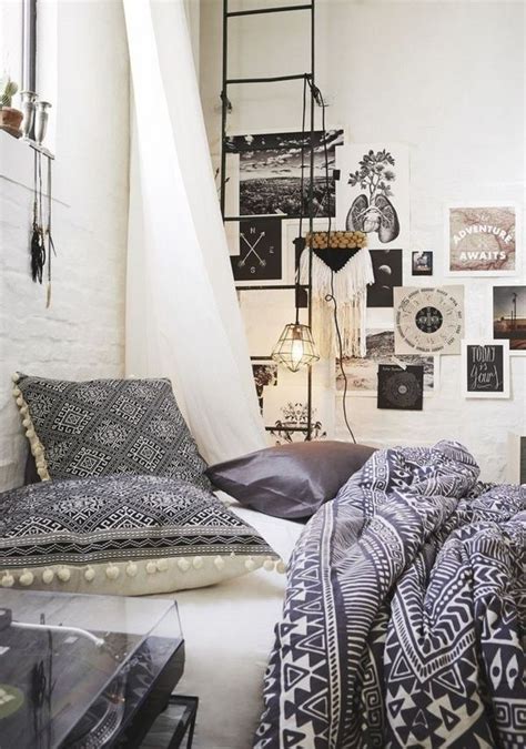 Bedroom Ideas In Black And White Boho Facility Posters