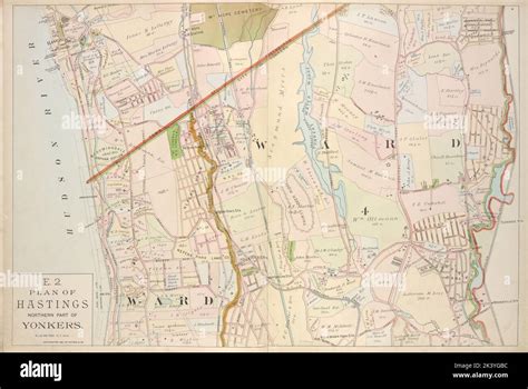 Plan Of Hastings Northern Part Of Yonkers Cartographic Atlases Maps
