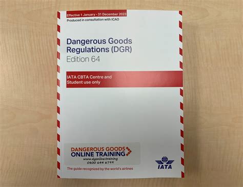 Dangerous Goods Training Iata Dgr 64th Edition 2023 Dangerous Goods