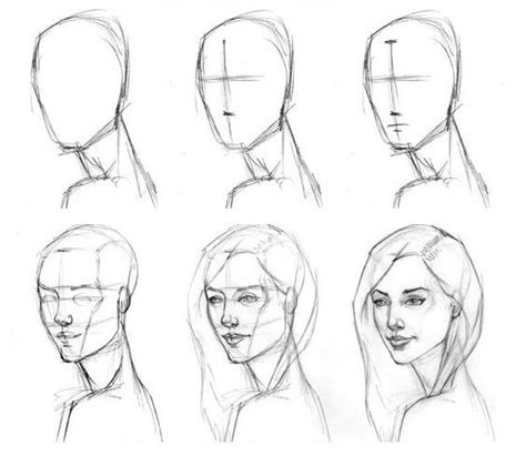 Pasos Para Dibujar Un Rostro Portrait Drawing Drawings Drawing Sketches