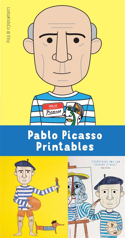 Pablo Picasso Printables For Kids Abstract Art For Kids Pablo