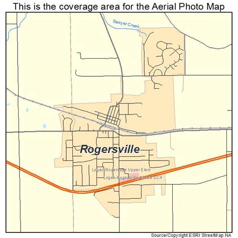 Aerial Photography Map Of Rogersville Mo Missouri