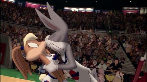 Space Jam Bugs Bunny Kisses Lola Bunny Back Youtube