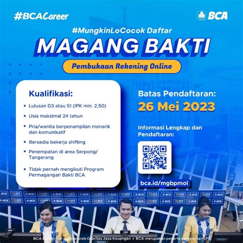 Magang Bakti Bca 2023 Dibuka Cek Persyaratan Dan Link Pendaftarannya