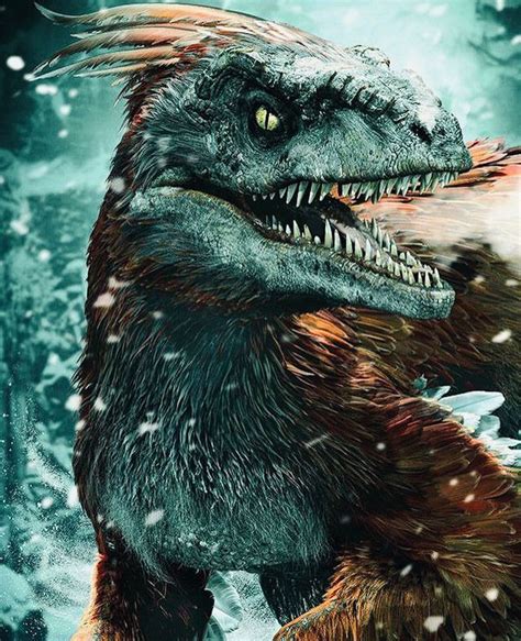 Jurassic World Dominion Pyroraptor Running Poster Officially Licens