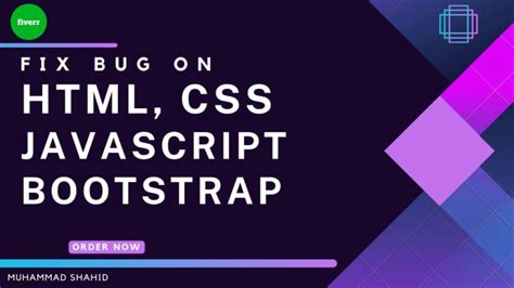 Fix Html Css Bootstrap Issues In An Hour By Famous Shahid Fiverr