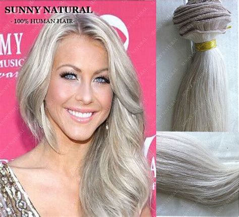 Beauty Silver Grey Hair Extensions Hair Pad Health Human Grey Hair