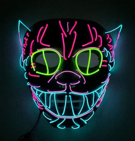 New Design Cool Light Up El Wire Cat Mask China El Mask And El Wire