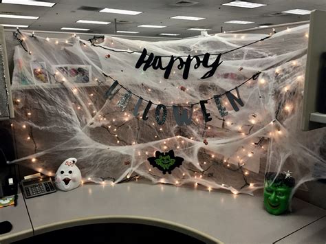Had So Much Fun Decorating My Cubicle This Year Happy Halloween All