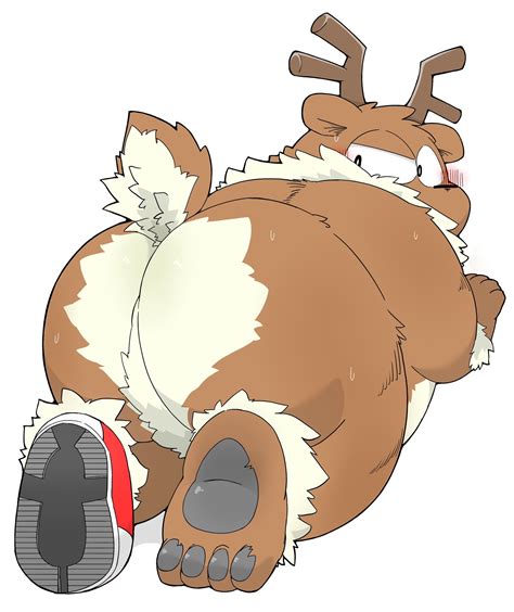 Rule 34 2022 All Fours Anthro Ass Bear Belly Big Belly Big Butt Blush Brown Body Christmas