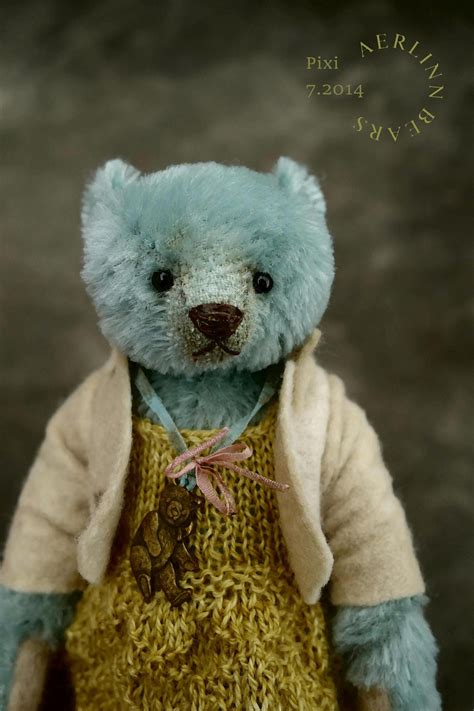 Pixi Ooak Miniature Mohair Artist Teddy Bear Girl From Aerlinn Bears