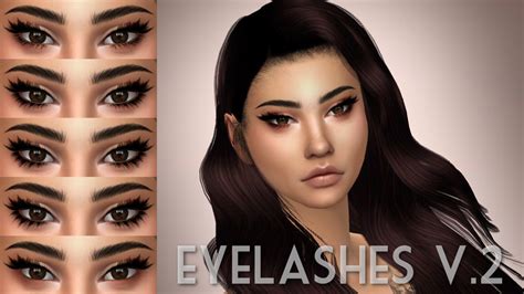 Eyelashes V2 5 Styles Found In Skin Details Works With Glasses