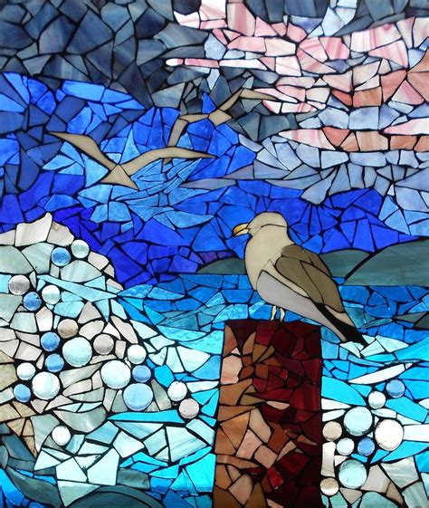 Mosaic Stained Glass Three S A Crowd Glass Art By Catherine Van Der Woerd Pixels