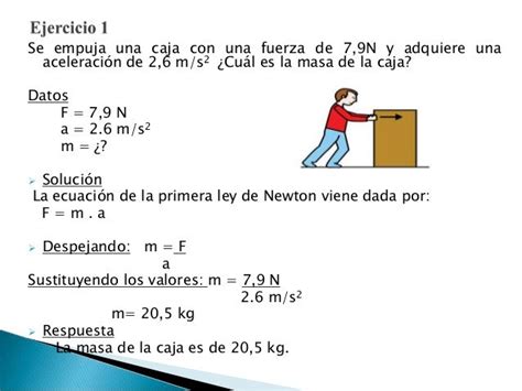 3 Ejemplos Ejercicios De La Primera Ley De Newton Wikipedia Ejemplo