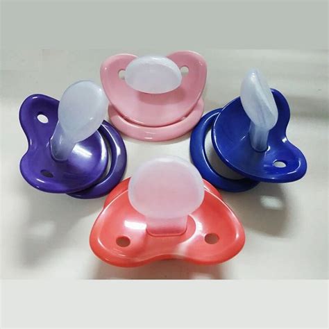 1pc Adult Pacifier Solid Color Lovely Big Size Silicone Nipple Abdl Pacifiers 1pc Aliexpress