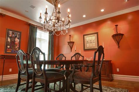 Warm Color Scheme Interior Design Tips Dining Room Orange